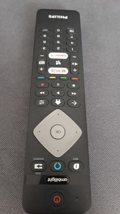 Oryginalny Pilot  Philips AMBILIGHT czarny