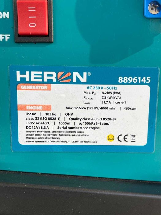 Генератор HERON 8.2 кВт — Надёжная мощность для дома