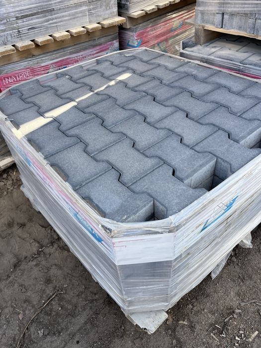 Kostka behaton 8cm grafit . Wyprzedaz