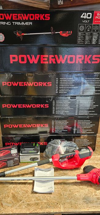 Podkaszarka Akumulatorowa POWERWORKS P40LT, 40V, bateria, ładowarka