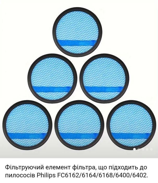 Фільтр до пилососа Philips PowerPro Duo / Aqua FC6162 6164 6168 6400..