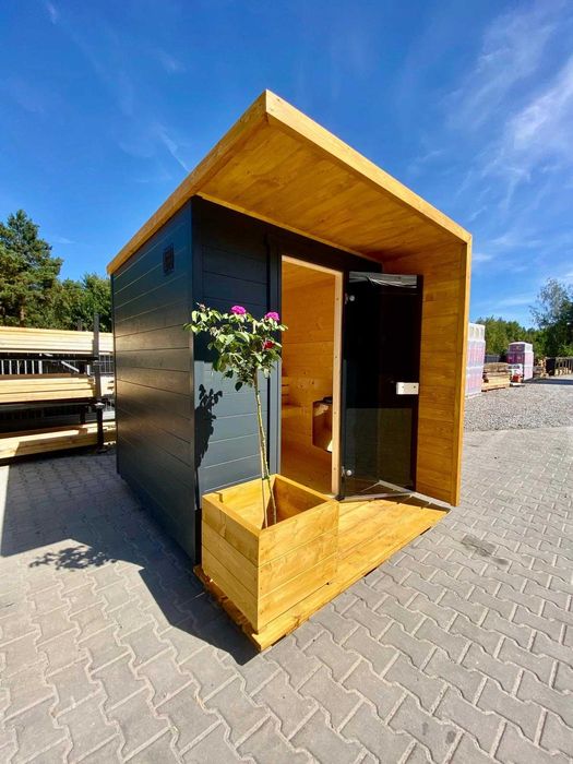 Sauna sucha - Ogrodowa - SmartSauna - 5 osobowa, Z piecem!