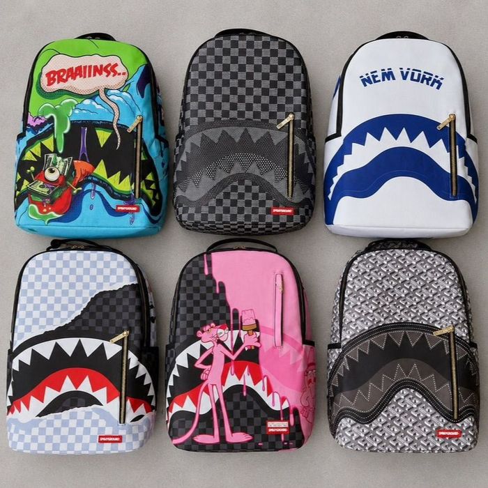 Рюкзаки Sprayground / сумка ранець портфель спрейграунд бейп bape рюкзак с зубами