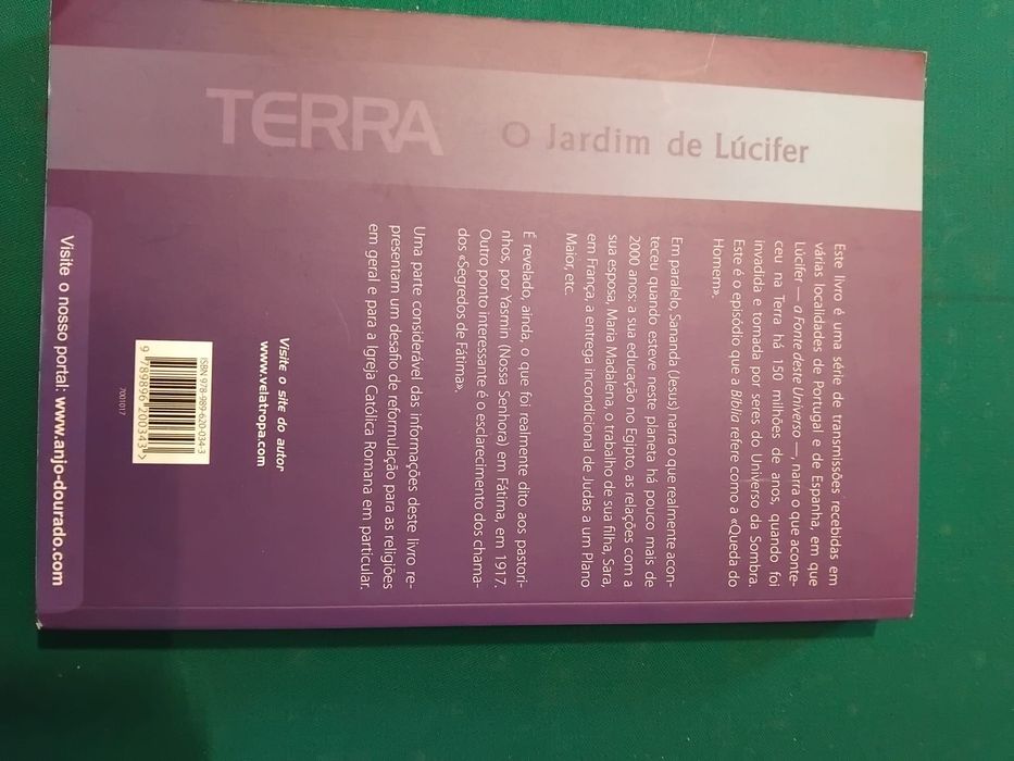 Livro “Terra - O Jardim de Lúcifer”