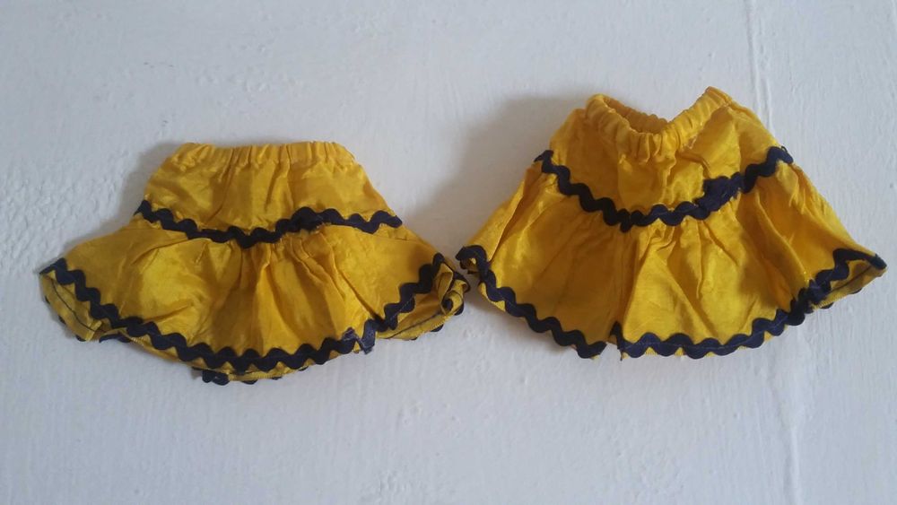 Vintage apron with cuffs – theater and carnival accessory, satin play costume, unique item
