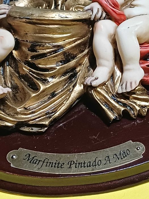 Anjos em Marfinite Pintados à Mão