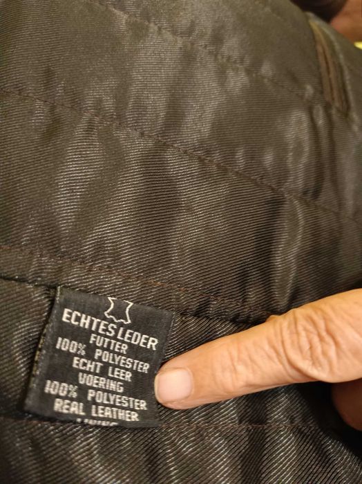 Casaco em pele genuina