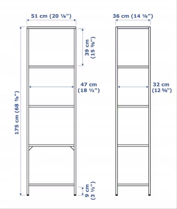Zestaw industrialnych mebli IKEA FJALLBO i VITTSJO