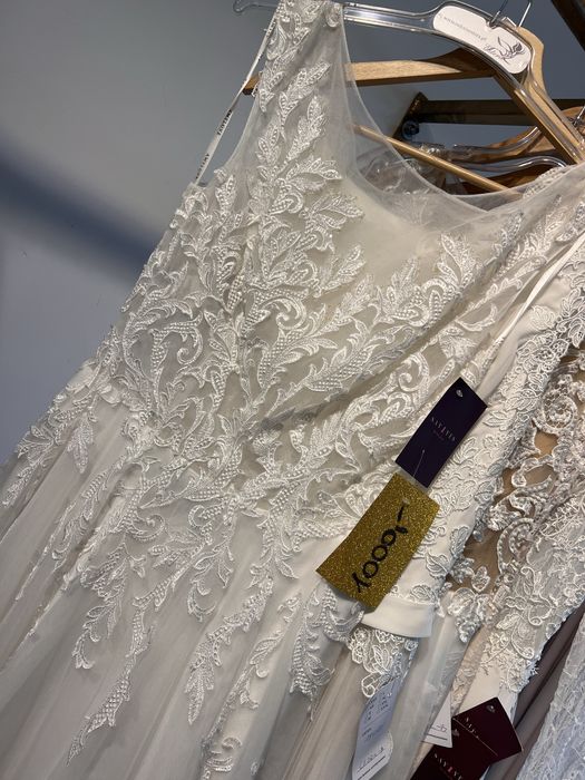 Suknia ślubna wysyłka, rozmiar 36,38,40 muślinowa litera A