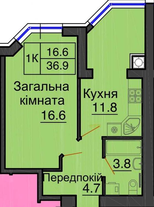 Продаж 1 к. кв. 40 м. ЖК Софія Резиденс Софіївська Борщагівка, єОселя