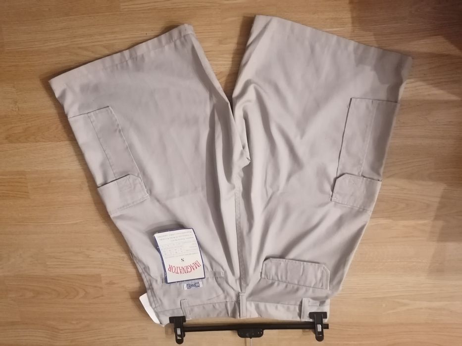 Spodnie spodenki krótkie męskie beżowe 31-32 (S) długość 59 cm Nowe