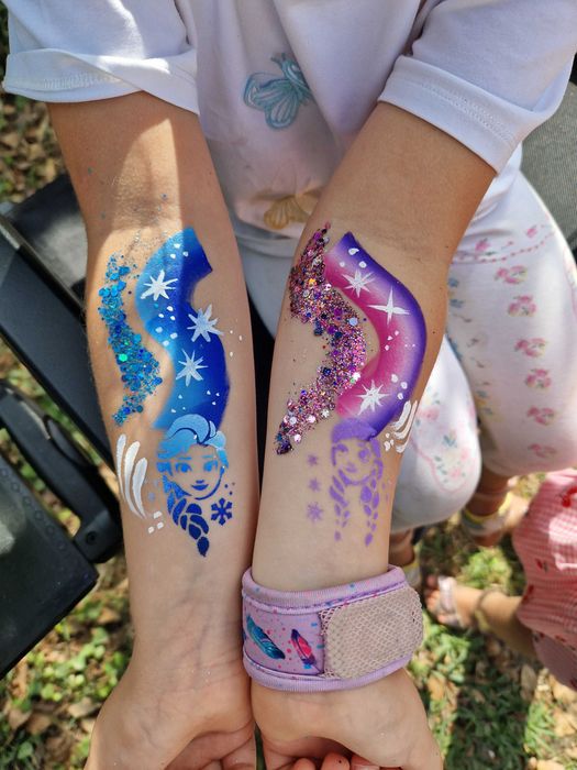 Pinturas faciais e princesas
