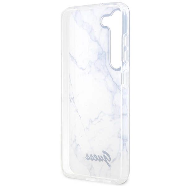 Etui Guess Marble Collection na Samsung Galaxy S23 - białe