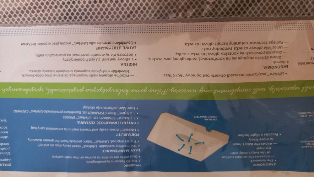 Hamak dla niemowlaka nowy.