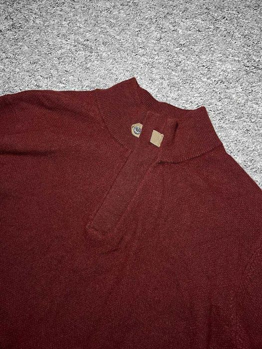 Чоловічий светр MASSIMO DUTTI  1/4 zip - 100% Вовна - Розмір М