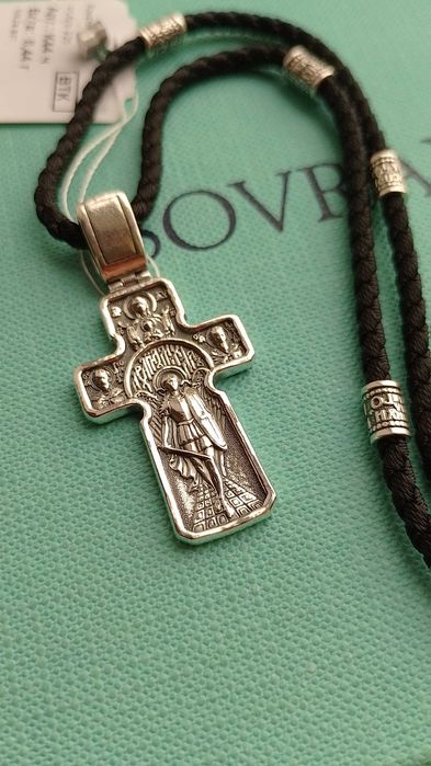 Серебряная иконка подвес Архангел Михаил Николай Богородица Ангел Хран