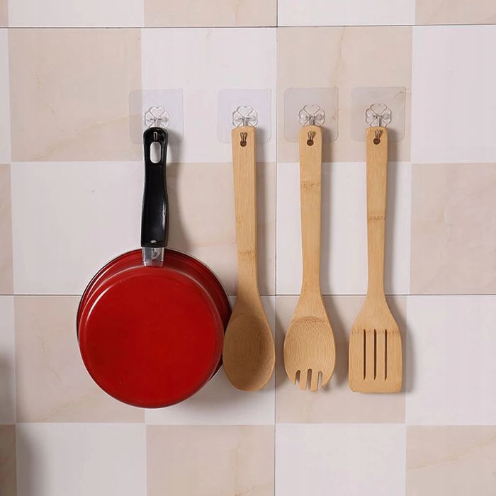 Zestaw samoprzylepnych wieszaków hak przezroczysty haczyk 12szt