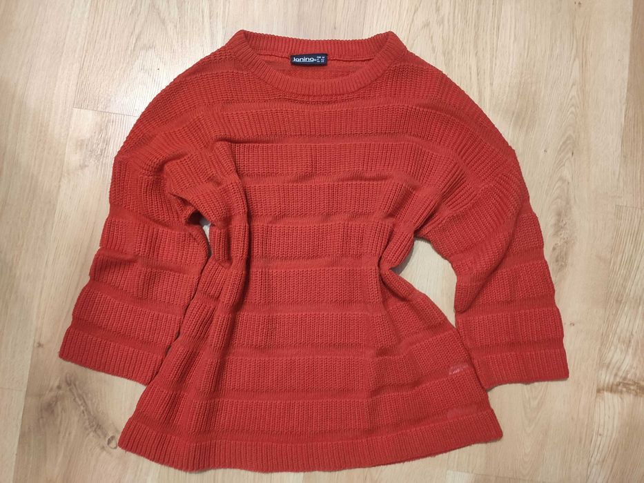 czerwony sweter rozmiar 38