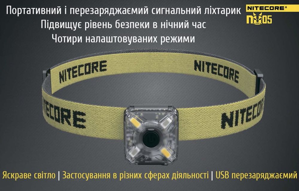 NITECORE NU05 KIT Ліхтар налобний Фонарик