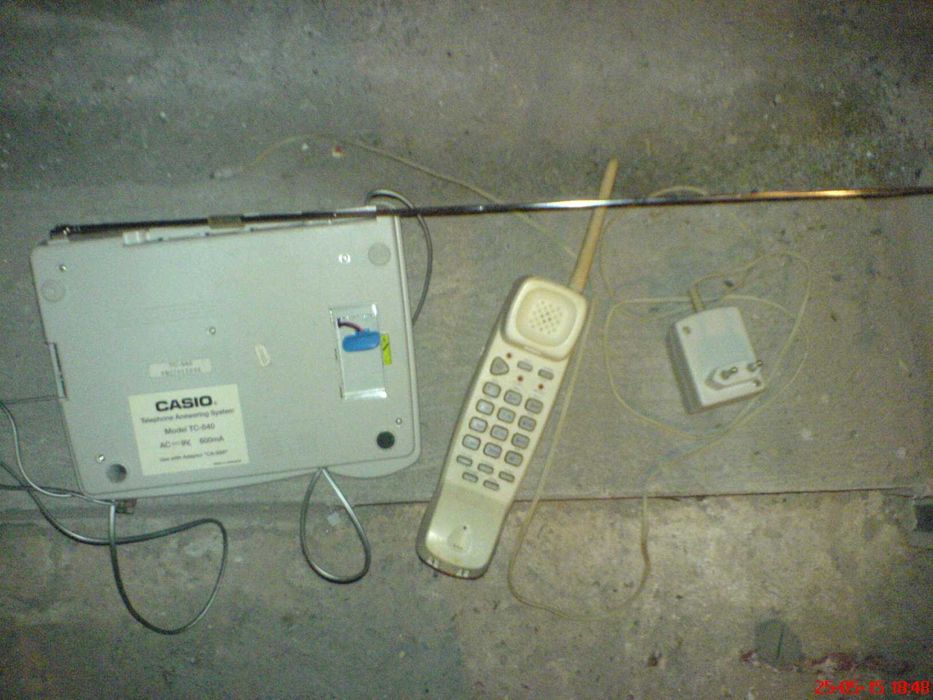 Telefon stacjonarny CasioTC-540 SB 41-390 słuchawka bezprzewo zasilacz