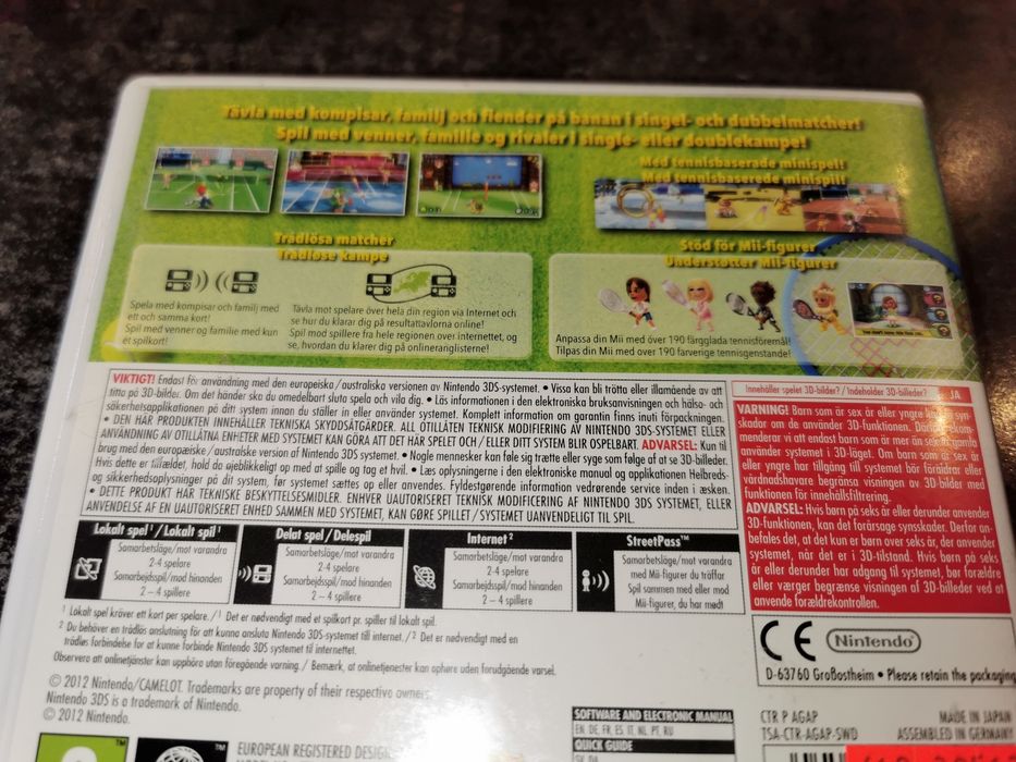 Mario Tennis Open 3DS Nintendo gra ANG (możliwość wymiany) SKLEP