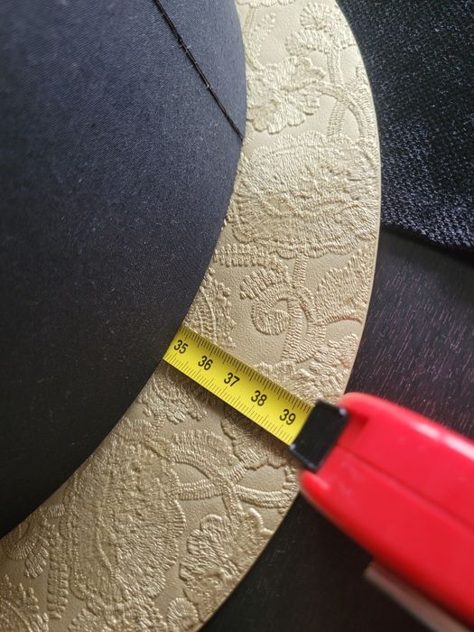 Abażur czarny Średnica 35 cm