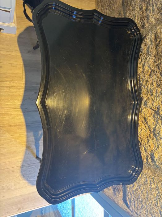 Mesa de Apoio lacada Cor Preta