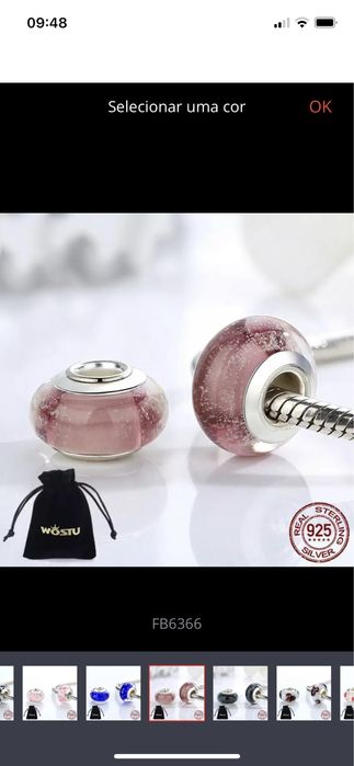 Contas de Murano p/pulseira