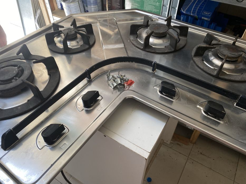 Placa gás 4 bicos de canto