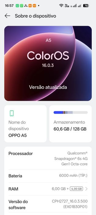 Telemovel Oppo 5
