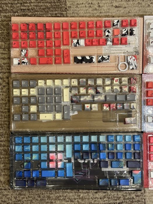 ‼️ Набори клавіш, кейкапи, keycaps, клавиши, клавіши, червоні білі