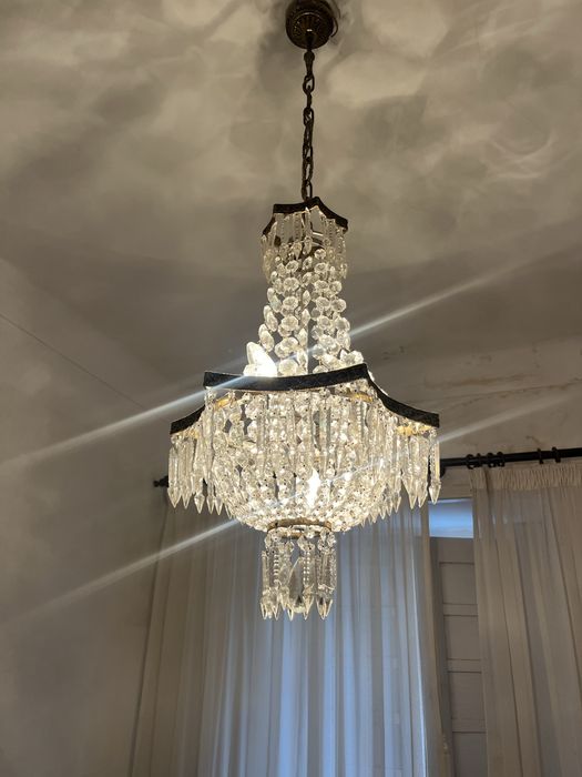 Candeeiro de teto em cristal