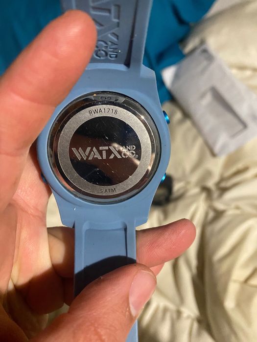 Relógio azul WATX.CO