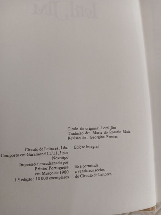 Lord Jim de Jonseph Conrad