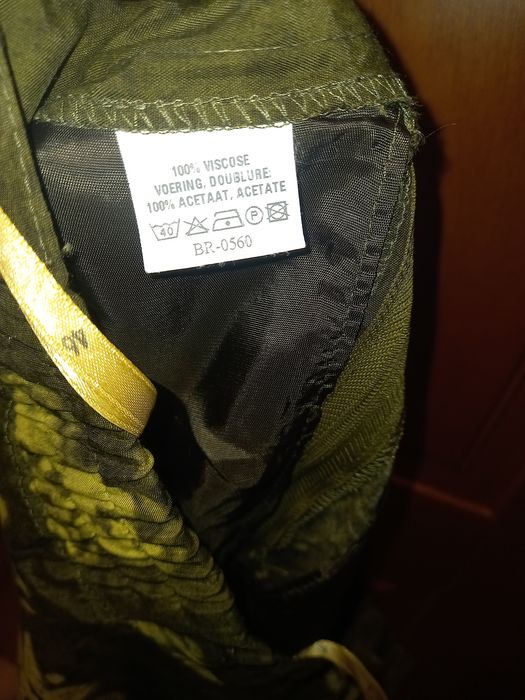 Spódnica na zakładkę zielona