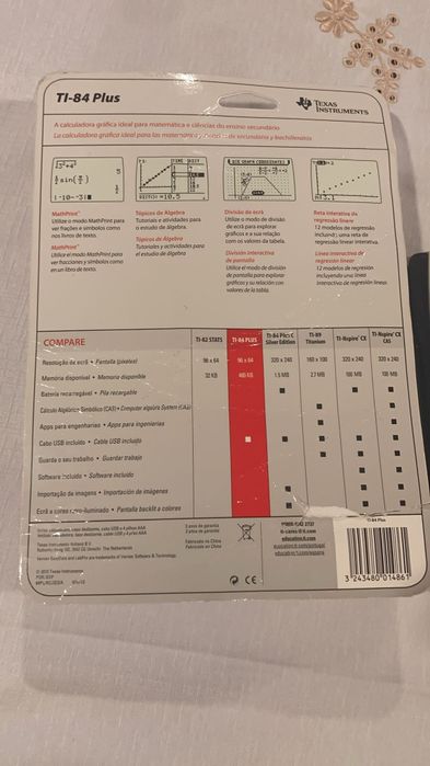 Calculadora gráfica TEXAS TI 84 PLUS