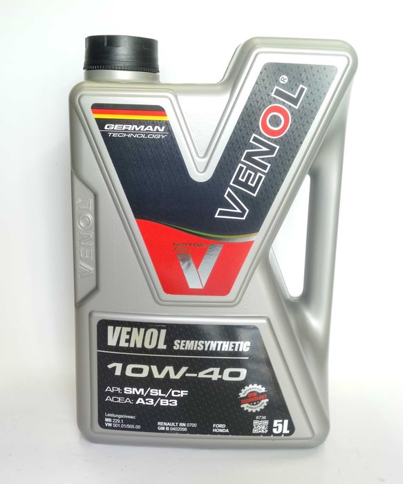 Olej 10W40 5L Venol Oryginał półsyntetyczny