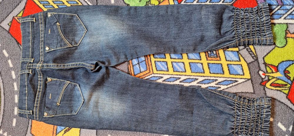 Spodnie 5-6lat Makpl dziewczynka 110/116 jeans bawełna