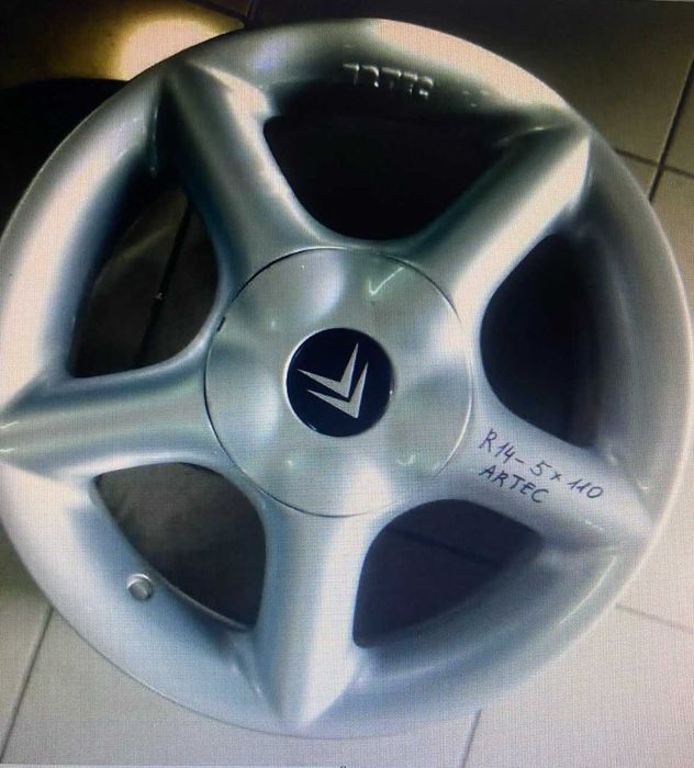 Диски титанові R14 5*114.3 6J ET38 DIA66.5 ARTEC RENAULT