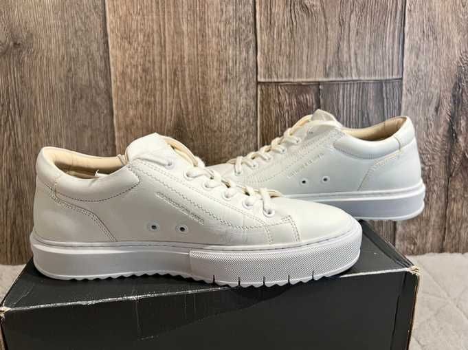 Białe skórzane sneakersy trampki G-Star Raw Rocup 38