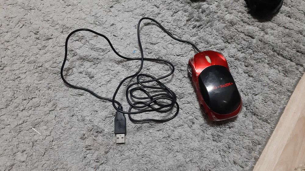 Мишка машинка з USB та підсвіткою, для ПК або ноутбука