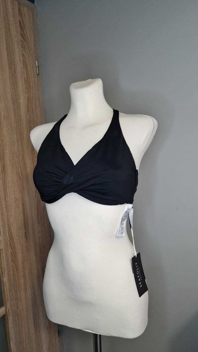 Nowy z metką Czarny biustonosz Top bikini Seafolly 34/XS 8F
