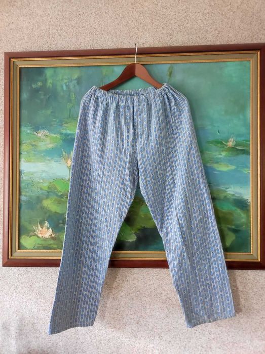 spodnie męskie gacie piżama flanelowe duże wygodne
