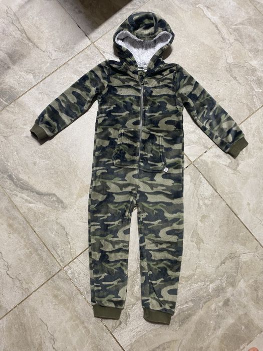 Тёплый слип, кигуруми, человечек, комбинезон, пижама на 5-6 лет