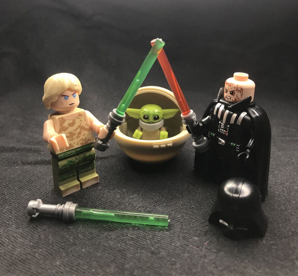 Фигурки Лего Star War. Дарт Вейдер, Люк Скайуокер, Йода, Грогу.: 125 ...