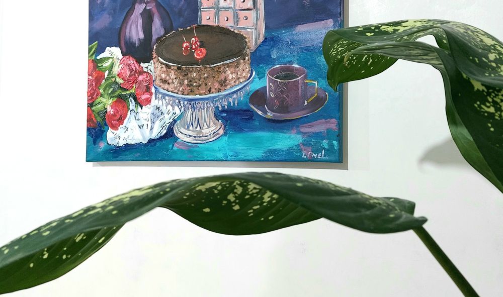 Картина "Тортик і кава"