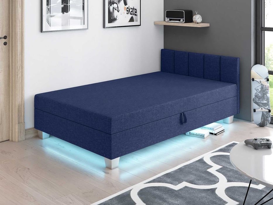 Łóżko młodzieżowe  z funkcją spania jednoosobowe materac z materacem