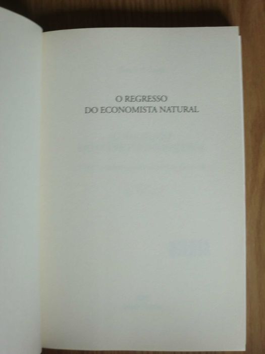 O Regresso do Economista Natural
de Robert H. Frank