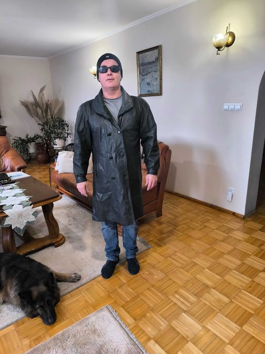 Kurtka Płaszcz męski Skórzany  Skóra Naturalna rozmiar  L