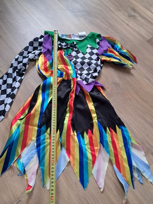 Klaun clown sukienka strój przebranie 128-134